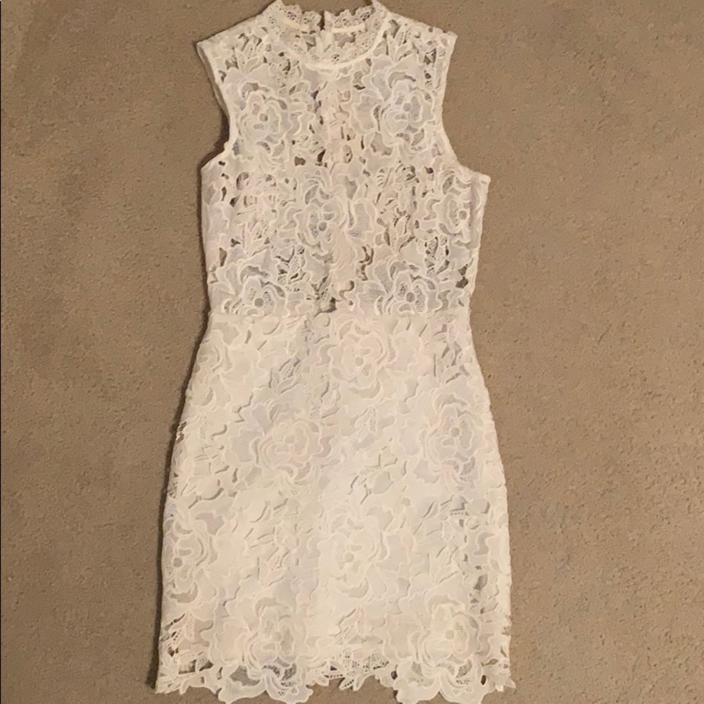 White Lace BodyCon Dress